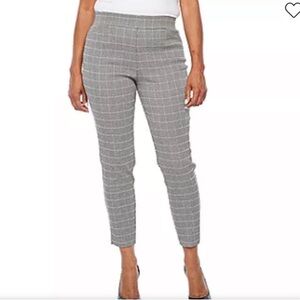 WORTHINGTON Womens Mid Rise Slim Pull-On Pants | M